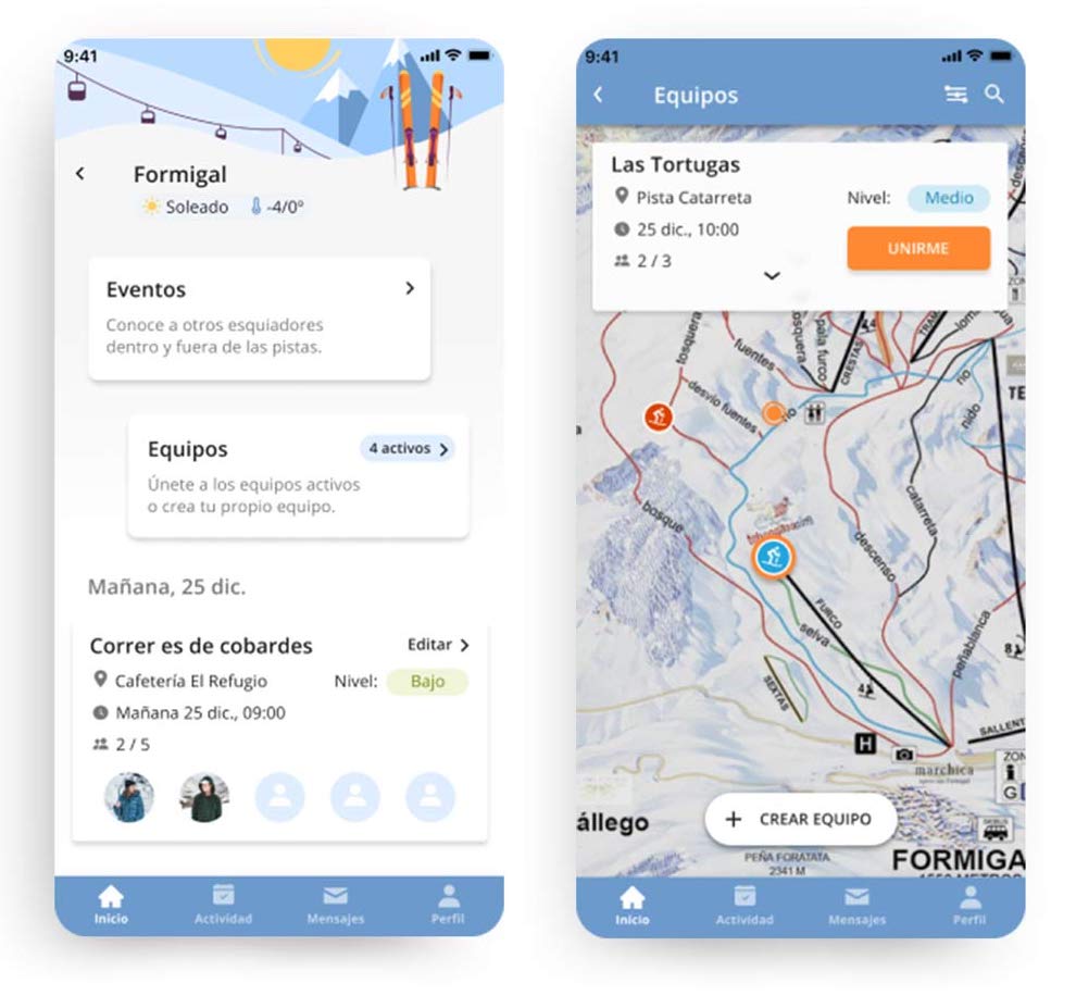 SkiMate App design project