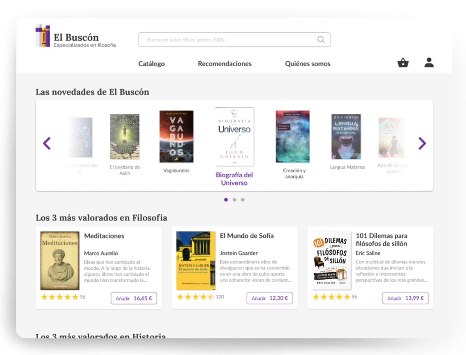 El Buscón web redesign project